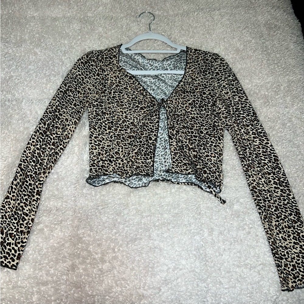 cheetah print top